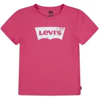 Levi's Kids T-shirt BATWING met logo fuchsia Roze Meisjes Katoen Ronde hals - maat 152