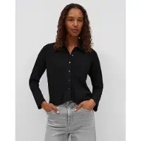 Opus Kort shirt met lange mouwen met borstzak model 'Sawoni'