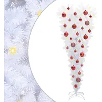 vidaXL Kunstkerstboom met 150 LED Wit 120 cm PVC en Staal