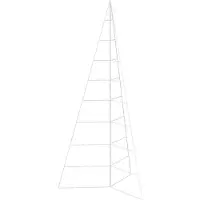 vidaXL Metalen kerstboom KUOPIO 210 cm Staal Wit