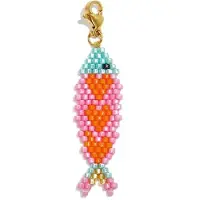 Yehwang Lilli June - Vis Hanger - Glas & Stainless Steel - - Roze