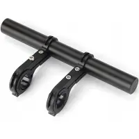 TopTel Verlengstuk Fietsstuur Aluminium Zwart 20 cm
