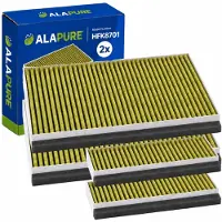 Alapure 2x CleanAir Plus Koolstoffilter voor Constructa 17005414 / CZ51AIB1X6