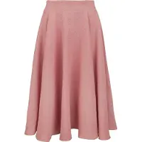 Banned Retro - Rockabilly Midirok - Cary Texture Skirt - XS tot S - voor Vrouwen - lichtroze - Maat S