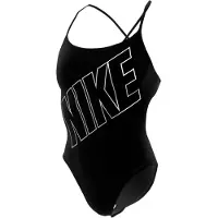 Nike Slanke eendelige badpak voor dames (Zwart)