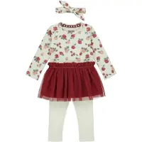 Dirkje Meisjes 3-delige Kledingset - Antique white