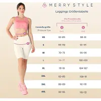 Merry Style MS-MS10-145-LE Dames Leggings - Sport - Vrijetijdsbroek - Kort - Viscose - Sporbroek - Yogabroek - Zwart - XXL