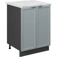 Vicco Keukenonderkast Fame-Line Licht blauw-grijs 60 cm , WB Marmer, Model 50637