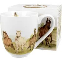 Duo Jumbo Mok 1000 ml - Paarden in Galop Porselein
