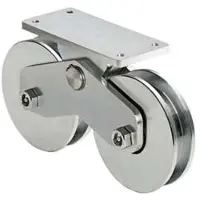 Comunello Gecombineerde wielen met halfronde hals en bovenplaat, artikel 339-160 - diameter 157 mm, afstand tussen de bevestigingsgaten 190 mm