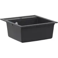 Syfax Enkele keukenspoelbak Graniet 49 x 51 x 30,5 cm Grafiet