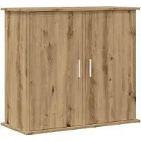 vidaXL Aquariumstandaard Artisan Eikenhout 81x36x73 cm Bewerkt Hout