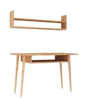 Skye Decor , bureau, eikenhout, 100% melaminecoating, 120 x 60 x 74 cm