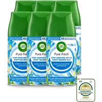 Air Wick 6 x – Navulling – Freshmatic Pure Lentedauw – 250 ml - Wasstrips - Lentedauw - Geur - Parfum - Geurverspreiding - Geurneutralisatie
