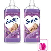 Soupline 2 x - Wasverzachter - Lavendel - 56 Wasbeurten - 1.3L - Bulkverpakking - Wasverzachter - Douchemop - Wasgoed verzachten