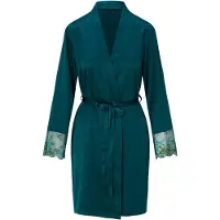 Lingadore Night Kimono 8502 | Maat: 3XL | Kleur: Pine Green