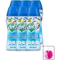 Dreft 6 x - Ultimate Care - Wasverzachter - Geurbooster - Gekleurde Was - Blauwe Droom - 15 Wasbeurten - Bulkverpakking - Wasmiddel - Douchemop - Geurbooster
