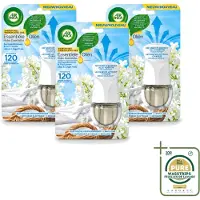 Air Wick 3 x Essential Oils - Elektrische Geurverspreider Starterkit - Sering & Fris Linnen - 19ml - Wasstrips - Geurverspreider - Sering En Linnen - Luchtverfrisser - Frisse Geur - Geurintensiteit