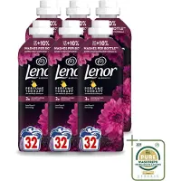 Lenor 6 x – Wasverzachter – Lotus Flower & Diamond Figs – 32 Wasbeurten – 675 ml - Wasstrips - Wasverzachter - Wasmachine - Geur - Wasbeurt - Kleding Verzachten