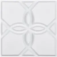 OEM 30 x 30 cm PVC-wandpanelen met een modern bloemenmotief, 33 stuks, geschikt voor plafonds, slaapkamers, woonkamers en kinderkamers, wit