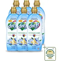 Dreft 6 x - Wasverzachter - Gekleurde Was - Blauwe Droom - Anti-Veroudering - 40 Wasbeurten - Wasstrips - Wasverzachter - Anti-aging - Kleurbescherming - Wasgoed - Kleding Verzorging