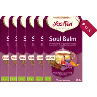 Yogi tea Soul Balm - Biologische Kruidenthee met Sinaasappel, Vanille en Kaneel voor Warmte en Comfort - Tray van 6 Stuks