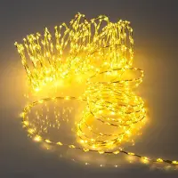 Spetebo LED-lichtslinger met warm wit licht, extra dicht, met timer en functies - 756 LED's - Zilverkleurige lichtdraad, 12 meter, geschikt voor binnen- en buitengebruik, met stekker