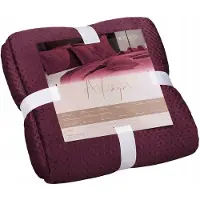 Maja Luxe velours sprei Maya Bordo 240x260cm gewatteerd