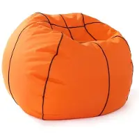 Lumaland - Luxe basketbal zitzak - hoogwaardig basketbal zitkussen uit de comfortlijn - 170 Liter - Diameter 70 cm - SMALL