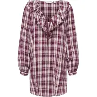 ONLY Blousejurk 'ONLNimu' bourgogne / wit