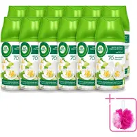 Air Wick 12 x Freshmatic - Luchtverfrisser - Navulling Automatische Spray - Jasmijn en Witte Bloemen - 250ml - Bulkverpakking - Luchtverfrisser - Douchemop - Automatische geur