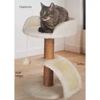 Merkloos Omgoods - Kattenboom met Speelgoed en Krabpaal, 30 x 40 cm
