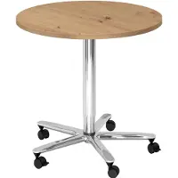 Hammerbacher Systeem conferentietafel BISTRO 80R C Esdoorn / Chroom