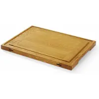 Hendi Eiken serveerplank – schok- en krasbestendig – met sapgoot – 370x270 mm