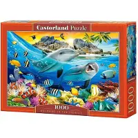 Castorland Dolphins in the Tropics – Puzzel – 1.000 stukjes – Satijnen afwerking – Perfecte pasvorm – Europese kwaliteit