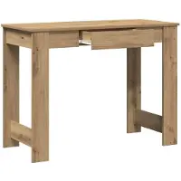 Merkloos Solidchoice - Bureau Artisan Eiken met Groot Werkblad voor Kantoor