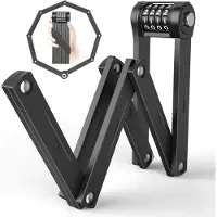 Merkloos Fietsslot, vouwslot 120 cm, cijferslot, 1,4 kg, met houder, voor fiets