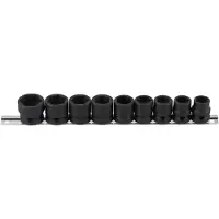 Bgs Kraft dopsleutelset Zeskant, extra plat Aandrijving vierkant 12,5 mm (1/2") ... (1/2")