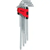 Ks Tools 151.4550 TX Haakse schroevendraaierset T 10, T 15, T 20, T 25, T 27, T 30, T 40, T 45, T 50 9-delig
