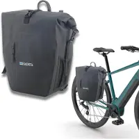 Merkloos Fietstas 25 l, zwart TPU, IPX6 waterdicht, voor fietsen
