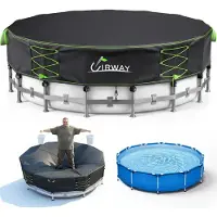 Merkloos Solidchoice - Ronde Zwembad Afdekking 549 cm van 600D Materiaal