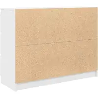 vidaXL Dressoir 100x35x76 cm spaanplaat wit