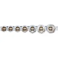 Bgs Doppenset, zeskant aandrijving 12,5 mm (1/2") SW 20 - 32 mm 7... (1/2", 12,5 mm (1/2″))