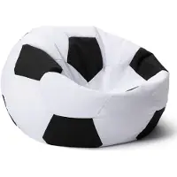 Lumaland - Luxe voetbal zitzak - hoogwaardig voetbal zitkussen uit de comfortlijn - EM 2024 - 170 Liter - Diameter 90 cm - SMALL