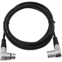 Omnitronic 30220632 XLR Verbindingskabel [1x XLR-stekker 3-polig - 1x XLR-bus 3-polig] 3.00 m Zwart