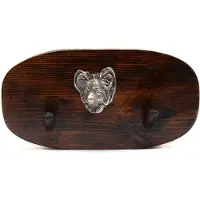 Art-Dog Papillon - accessoirehouder, houder voor hondemedailles, sleutelhangerhouders van