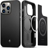Spigen Mag pantser (iPhone 13 Pro), Smartphonehoes, Zwart