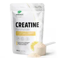 Nutrisslim Nature's Finest Creatine monohydraat citroen - 3 g creatine per portie, met vitamine C, 75 porties - 300 g