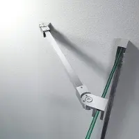 Merkloos Solidchoice - 40cm RVS Wand naar Glas Ondersteuningsbalk voor Douchedeur
