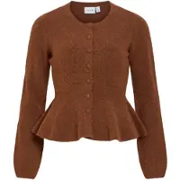 Vila Gebreid vest 'VILuna' karamel